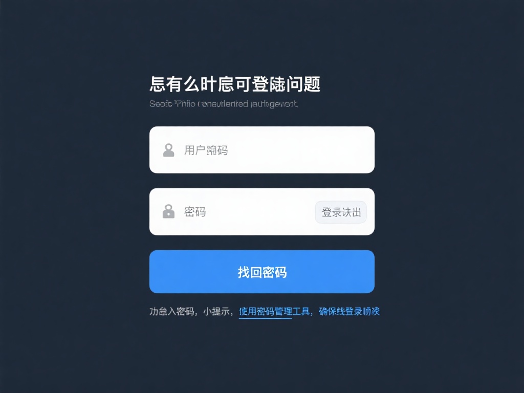 有时，登陆问题可能源于简单的输入错误。无论是用户名